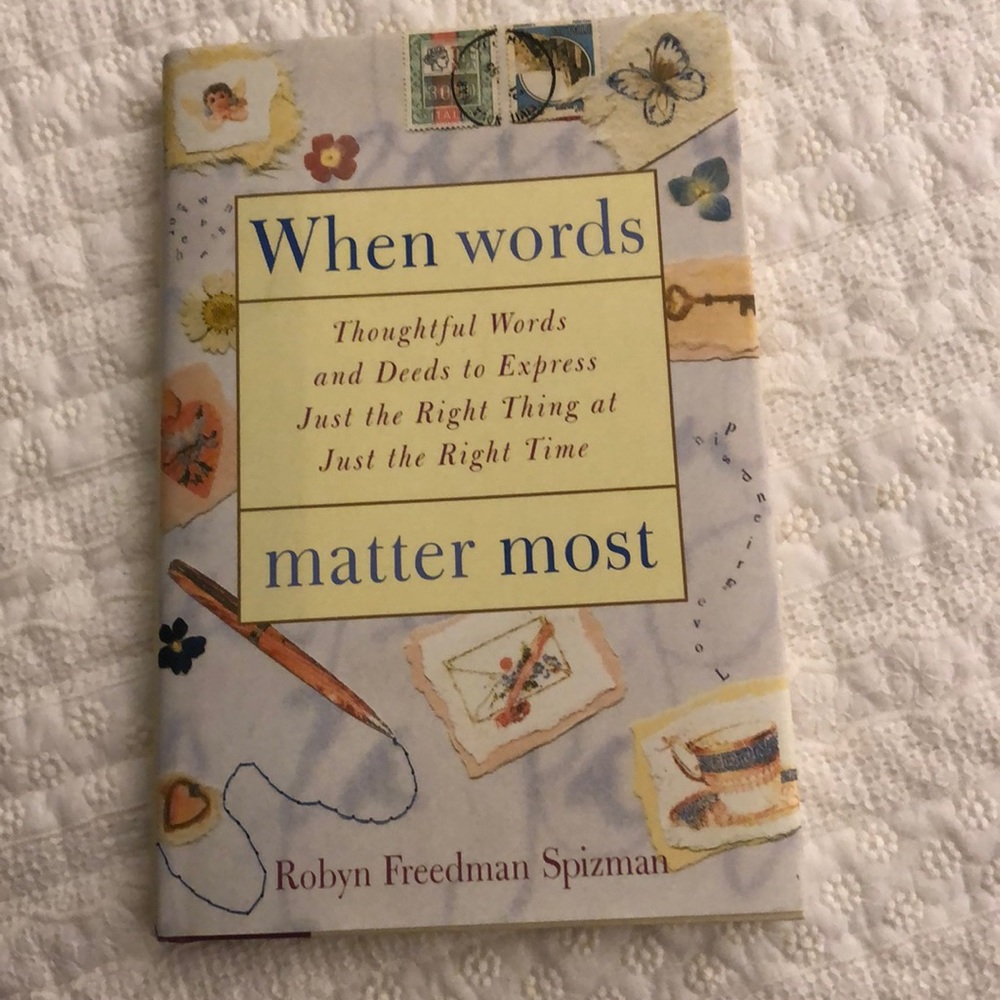 When words matter most book.
